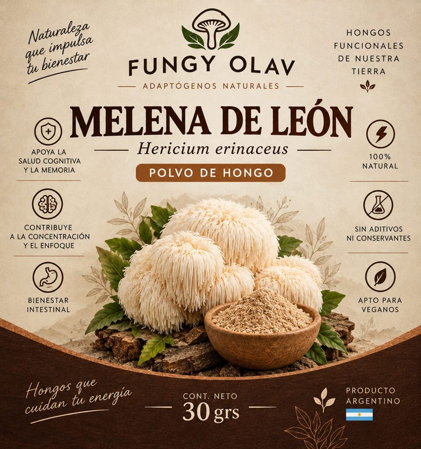 Packaging de Melena de León
